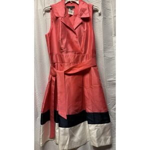 Jessica Howard Dress Sz 10 Sleeveless Fit Flare Pink Shimmer All Season NWT‎